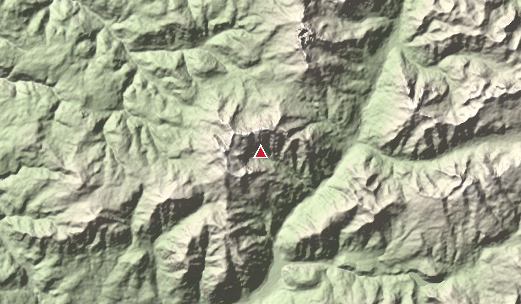 Relief map showing the location of Latemar