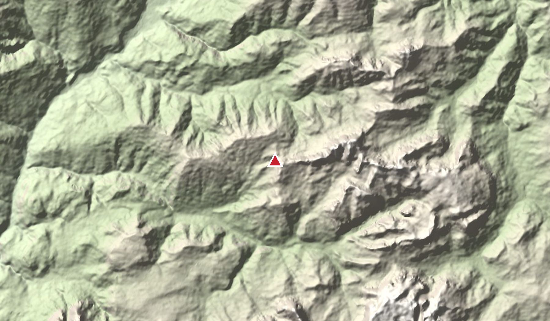 Relief map showing the location of Seceda